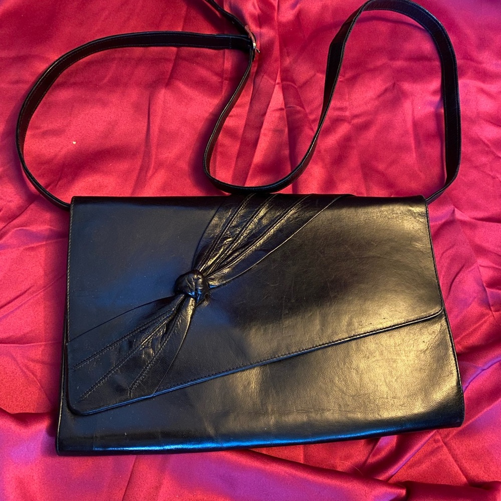 Vintage Bruno magli Black Leather purse
